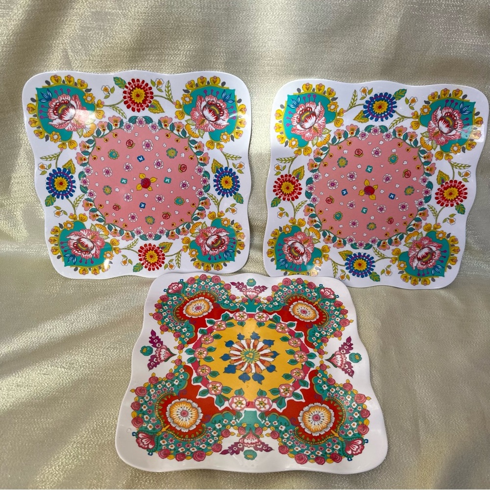 World Market plates 3 sets